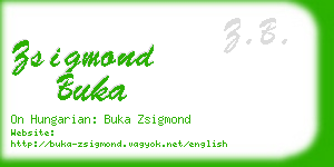 zsigmond buka business card